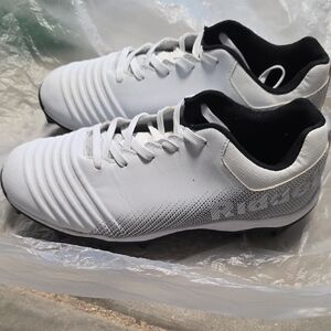 Riddell Edge Low Football Cleats Size 11 White & Black Used Like New